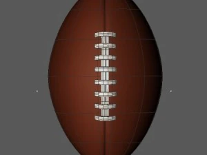 american football 3D Model