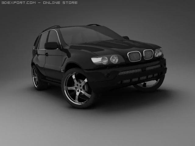bmw x5 3D Model .c4d .max .obj .3ds .fbx .stl .blend 