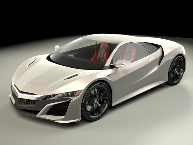 Acura nsx 2015 3D Модель .c4d .max .obj .3ds .fbx .stl .blend