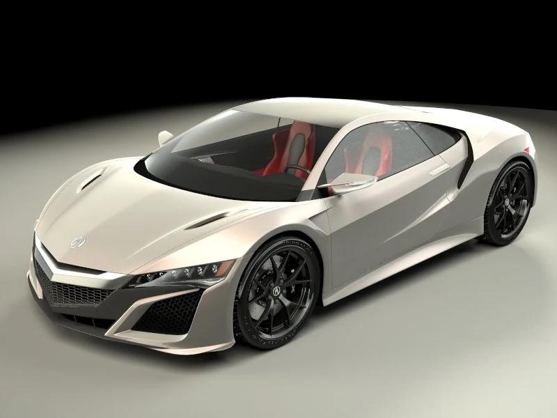 Acura nsx 2015 3D Model .c4d .max .obj .3ds .fbx .stl .blend 