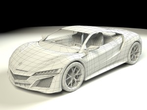 Acura nsx 2015 3D Модель
