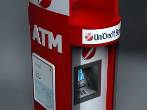 atm kiosk 01 3D Model