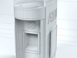 atm kiosk 01 Modello 3D