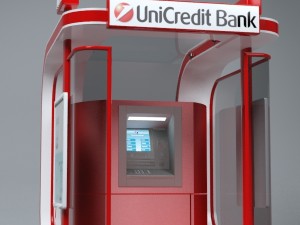 atm kiosk 03 Modello 3D