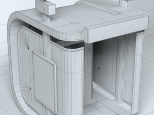 atm kiosk 03 Modello 3D