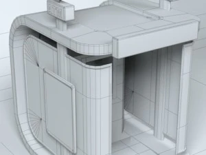 atm kiosk 03 3D Model
