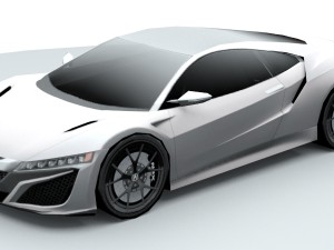 acura nsx 2016 lowpoly 3D Model