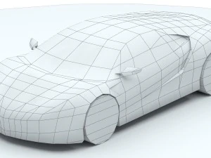 acura nsx 2016 lowpoly 3D Model
