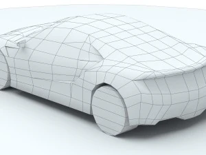 acura nsx 2016 lowpoly 3D Model