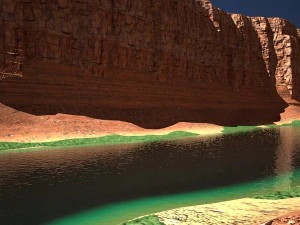 Canyon with river 3D Model