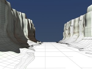 Canyon with river 3D Модель