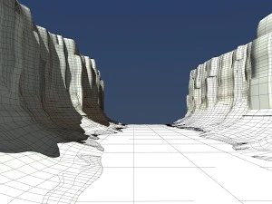 Canyon with river 3D Model