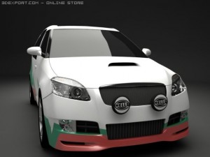 Skoda roomster wrc 3D Модель