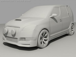 Skoda roomster wrc 3D Модель