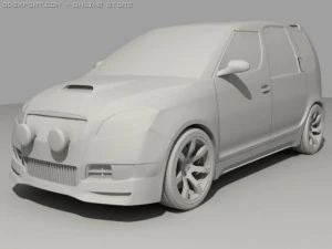 Skoda roomster wrc 3D Model