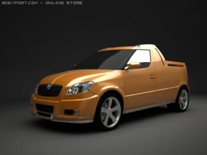 skoda roomster pickup 3D Model
