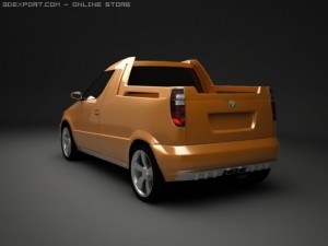 skoda roomster pickup 3D Model