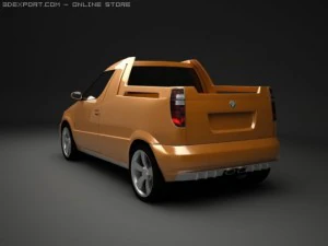 skoda roomster pickup 3D Model