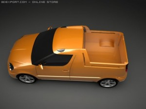 skoda roomster pickup 3D Model