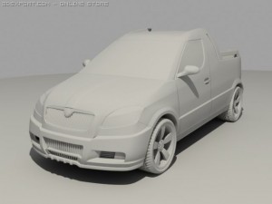 skoda roomster pickup 3D Model