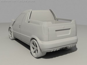 skoda roomster pickup 3D Model