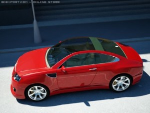 skoda rapid concept 3D 모델
