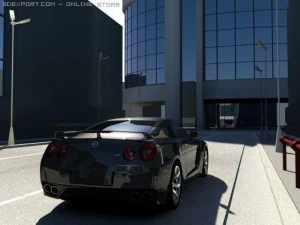 nissan gtr Modelo 3D