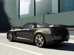 nissan gtr Modelo 3D