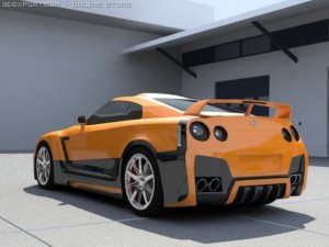 nissan skyline gtr tuning Modelo 3D