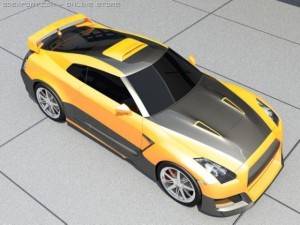nissan skyline gtr tuning Modelo 3D