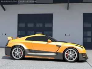 nissan skyline gtr tuning 3D Model