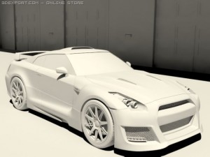 nissan skyline gtr tuning Modelo 3D