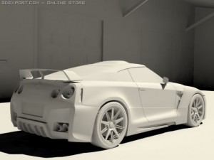 nissan skyline gtr tuning Modelo 3D