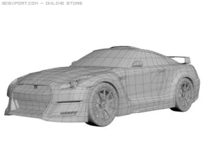 nissan skyline gtr tuning 3D Model