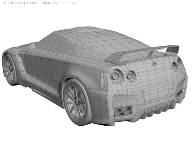 Nissan Skyline GTR tuning 3D Model in Sport Cars 3DExport