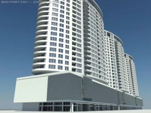 three towers bratislava 3D Model