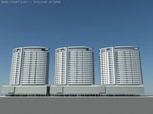 three towers bratislava 3D Model