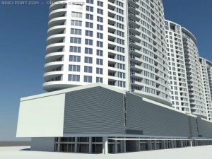 three towers bratislava 3D Model