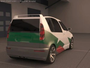 skoda roomster wrc Modelo 3D