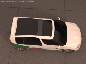 skoda roomster wrc 3D Модель
