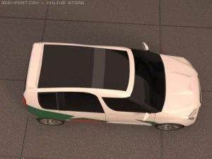 skoda roomster wrc Modelo 3D