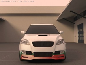skoda roomster wrc 3D Модель