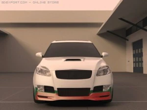 skoda roomster wrc Modelo 3D