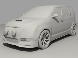 skoda roomster wrc 3D Модель
