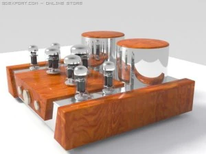 vakum t&uuml;pl&uuml; amplifikat&ouml;r 01 3D Model