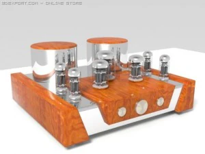 vacuum tube amplifier 01 3D Model