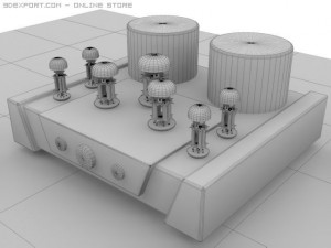 vacuum tube amplifier 01 3D Модель