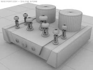 vacuum tube amplifier 01 3D Model