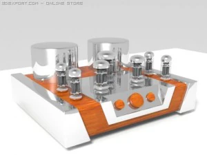 vacuum tube amplifier 02 3D Model