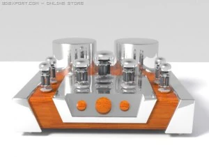 vacuum tube amplifier 02 3D Model